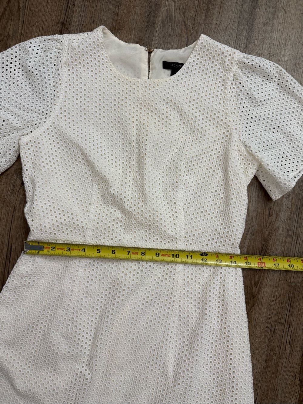 J. Crew • Cotton Eyelet Lace Mini Dress - Picture 7 of 16